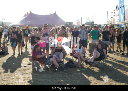 Reading, Großbritannien. 27 Aug, 2017. Allgemeine Ansichten des 2017 Reading Festival. Foto Datum: Sonntag, 27. August 2017. Photo Credit: Roger Garfield/Alamy leben Nachrichten Stockfoto