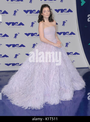 Los Angeles, USA. August 2017. Los Angeles, Kalifornien - Lorde. 2017 MTV Video Music Awards auf dem Forum in Los Angeles. Stockfoto