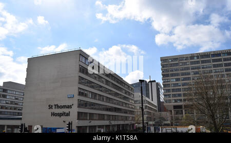 St. Thomas Hospital in London, Großbritannien Stockfoto
