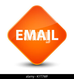E-Mail isoliert auf elegante orange Raute abstrakte Abbildung Stockfoto