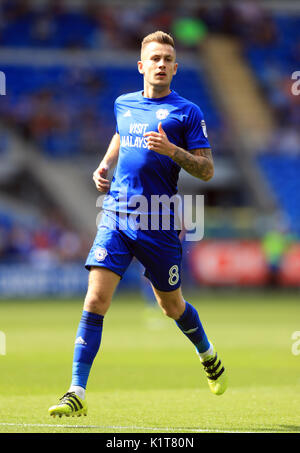 Cardiff City Joe Ralls während der Sky Bet Championship Match in Cardiff City Stadium. Stockfoto