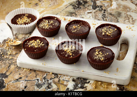 Vagan Peanut butter Cups Stockfoto