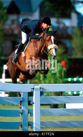 CSIO La Baule, Mai 1999, Patrice Deleveau (FRA) Reiten Hunter Stockfoto