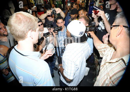 Rapper Curtis Jackson aka 50 Cent Mayweather Boxing Gym April 24,2012 Las Vegas, Nevada. Stockfoto