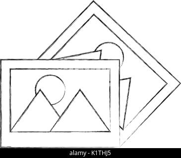 Bilder Daten Datei Symbol Stock Vektor