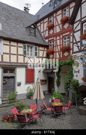 Fachwerkhäuser, Beilstein, Mosel, Rheinland-Pfalz, Deutschland Stockfoto