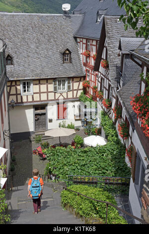 Fachwerkhäuser, Beilstein, Mosel, Rheinland-Pfalz, Deutschland Stockfoto