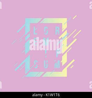 Rahmen Kunst Grafik. Stilvolle geometrische Element für Visitenkarten, Gutscheine, Flyer, Broschüren. Vector Illustration. Stock Vektor