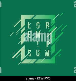 Rahmen Kunst Grafik. Stilvolle geometrische Element für Visitenkarten, Gutscheine, Flyer, Broschüren. Vector Illustration. Stock Vektor