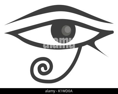 Ägyptisches Auge des Horus. Das Auge des Ra. Stock Vektor