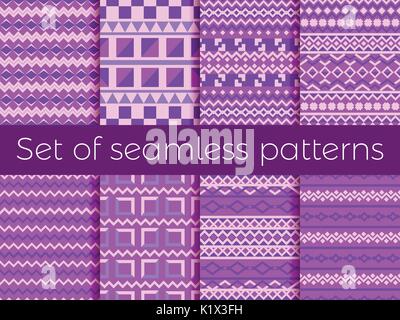 Nahtlose Muster im ethnischen Stil. Tribal nahtlose Textur, Stil Hippie. Boho streifen. Vector Illustration Stock Vektor