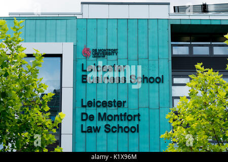 De Montfort University Business School und an der Law School, Leicester, Großbritannien Stockfoto