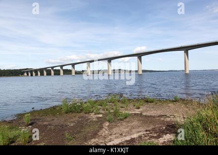 Die Vejle Fjord Brücke in Dänemark Stockfoto