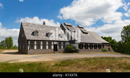 Oberfläche Gebäuden im historischen Silberbergwerk "Alte Elisabeth" in Freiberg, Sachsen Stockfoto