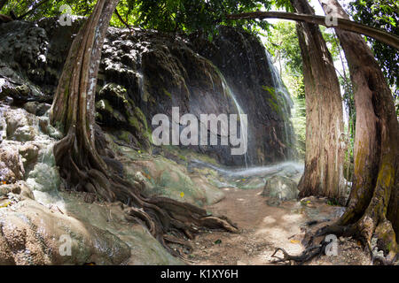 Hughs Dale Wasserfall, Christmas Island, Australien Stockfoto