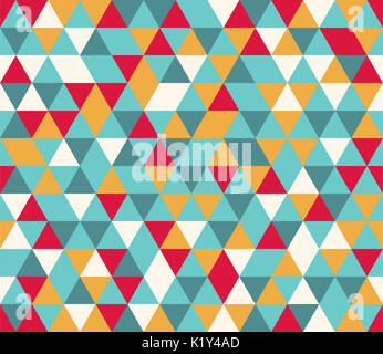 Bunte Dreieck Hintergrund nahtlose Muster Stockfoto