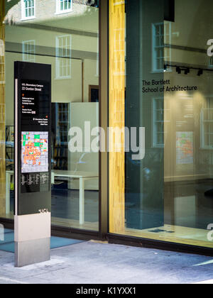 Bartlett Schule für Architektur Gebäude, das Teil des UCL, University College London in London, Großbritannien Stockfoto