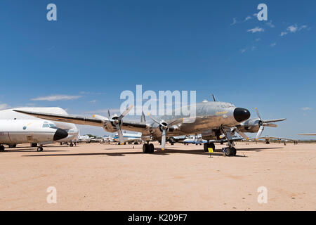 Mit Propeller Detail, Lockheed Constellation C-1214 Columbine 1, persönlichen Ebene Gen. Eisenhower, 1950-1952 Stockfoto