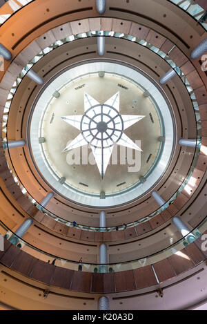 Decke, Dubai Mall, Dubai, Vereinigte Arabische Emirate Stockfoto