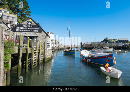 Heritage Museum, polperro Polperro Dorf in Cornwall, Großbritannien Stockfoto