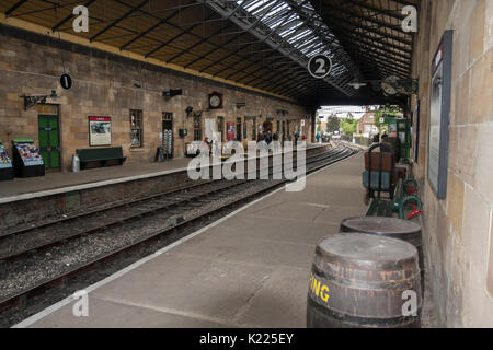 Pickering Bahnhof in North Yorkshire, England, Großbritannien Stockfoto