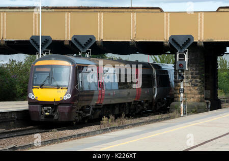 Arriva Cross Country Klasse 170 Diesel Zug, Leicester, Leicestershire, Großbritannien Stockfoto