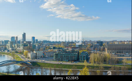 Vilnius, Litauen - 30. April 2017: das historische Zentrum von Vilnius ist der Ort, wo Tausende von Touristen kommen Stockfoto