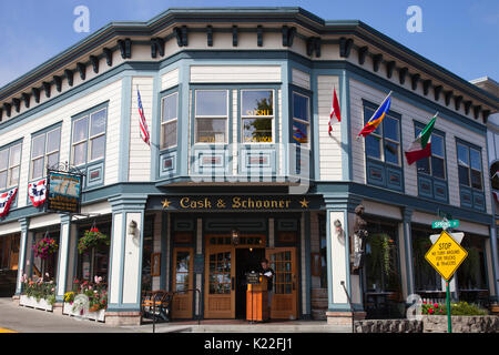 Stadt von Friday Harbor, San Juan Island, Archipel der San Juan Inseln, Washington, USA, Nordamerika Stockfoto