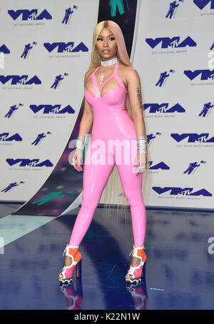 Nicki Minaj Teilnahme an den MTV Video Music Awards 2017 auf dem Forum in Los Angeles, USA statt Stockfoto