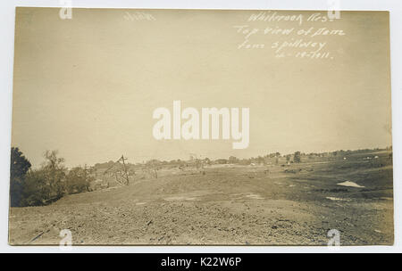 White Rock Res. Blick von oben auf die Dam von der Abflußkanal Stockfoto