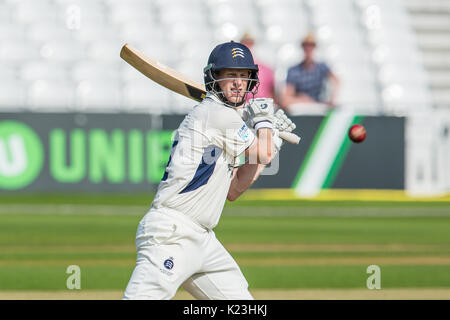 London, Großbritannien. 28 Aug, 2017. Adam Voges schlagen für Middlesex gegen Surrey am Oval an Tag eins der Specsavers County Championship Match am Oval. David Rowe/Alamy leben Nachrichten Stockfoto