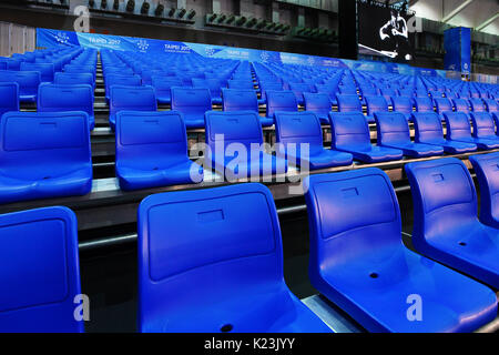 Taipei, Taiwan. Credit: MATSUO. 28 Aug, 2017. Allgemeine Ansicht Rhythmische Gymnastik: Die 29 Sommer Universiade 2017 Taipei in Taipei Nangang Exhibition Center in Taipei, Taiwan. Credit: MATSUO. K/LBA SPORT/Alamy leben Nachrichten Stockfoto