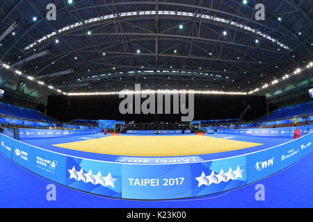 Taipei, Taiwan. Credit: MATSUO. 28 Aug, 2017. Allgemeine Ansicht Rhythmische Gymnastik: Die 29 Sommer Universiade 2017 Taipei in Taipei Nangang Exhibition Center in Taipei, Taiwan. Credit: MATSUO. K/LBA SPORT/Alamy leben Nachrichten Stockfoto