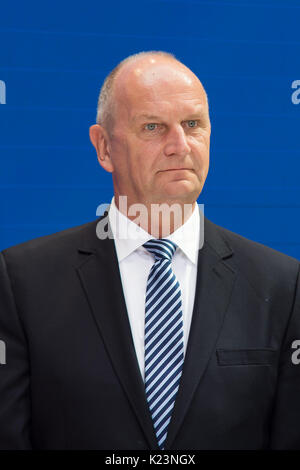 Berlin, Deutschland. 28 Aug, 2017. Während der National Education Alliance, Pressekonferenz, Dietmar Woidke, 28.08.2017, Berlin, Quelle: Uwe Koch/Alamy leben Nachrichten Stockfoto