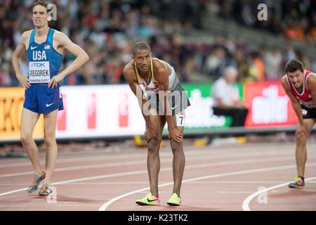 London, Grossbritannien. 10 Aug, 2017. Homiyu TESFAYE, Deuschland, 1500 m Vorlauf der Maenner, am 10.08.2017 Wirtschaft Championships 2017 in London/Grossbritannien, vom 04.08. - 13.08.2017. | Verwendung weltweit Quelle: dpa/Alamy leben Nachrichten Stockfoto