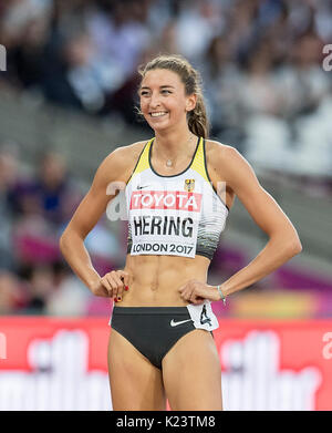 London, Grossbritannien. 10 Aug, 2017. Christina HERING, Deuschland, Vorlauf über 800 m der Frauen, am 10.08.2017 Wirtschaft Championships 2017 in London/Grossbritannien, vom 04.08. - 13.08.2017. | Verwendung weltweit Quelle: dpa/Alamy leben Nachrichten Stockfoto