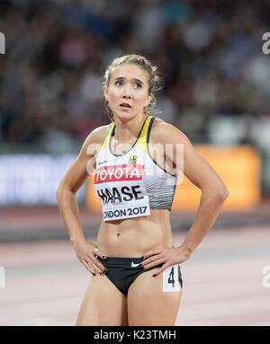 London, Grossbritannien. 10 Aug, 2017. Rebekka HAASE, Deutschland, Halbfinale 200m der Frauen, am 10.08.2017 Wirtschaft Championships 2017 in London/Grossbritannien, vom 04.08. - 13.08.2017. | Verwendung weltweit Quelle: dpa/Alamy leben Nachrichten Stockfoto