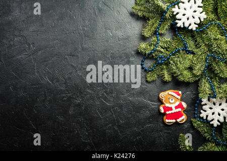 Weihnachten oder Neujahr Hintergrund Stockfoto
