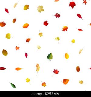 Herbst fallen die nahtlose hellen Hintergrund. Vektor Saison patter Stock Vektor