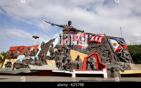 Manila, Philippinen - Dec 21, 2015. Katipunan (KKK) Denkmal in Manila, Philippinen. Die Katipunan war eine philippinische revolutionäre Gesellschaft in Manila in Stockfoto
