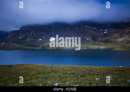 Sicht von Colle del Nivolet, Nationalpark Gran Paradiso, Italien Stockfoto