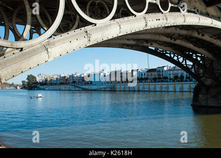 sevilla, guadalquivir Fluss Stockfoto