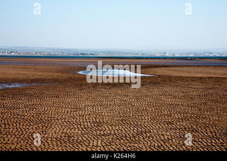 Der Strand von Prestwick an einer ruhigen aber sonniger Frühlingstag Ayrshire, Schottland Stockfoto