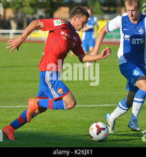 Moskau, Russland - Juli 22, 2014: Dynamo, Moskau - ZSKA Moskau während der Lev Yashin VTB-Cup, das internationale Turnier für U21-Fußball-Teams. Stockfoto