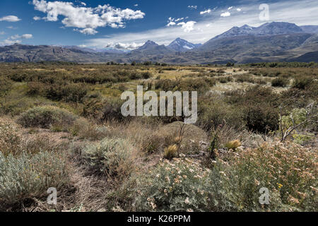 Vista Valle Chacabuco Patagonia Park Chile Stockfoto