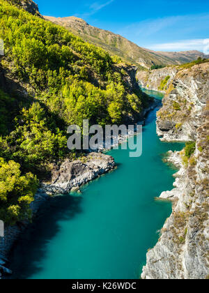 Canyon Kawarau Gorge, Kawarau River, Destrict Queenstown Lake, Region Otago, Südinsel, Neuseeland Stockfoto