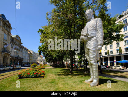 Statue von montgelas Promenadeplatz, Kreuzviertel, Altstadt, München, Oberbayern, Bayern, Deutschland Stockfoto