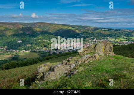 Church Stretton und die Long Mynd, Shropshire, Großbritannien Stockfoto