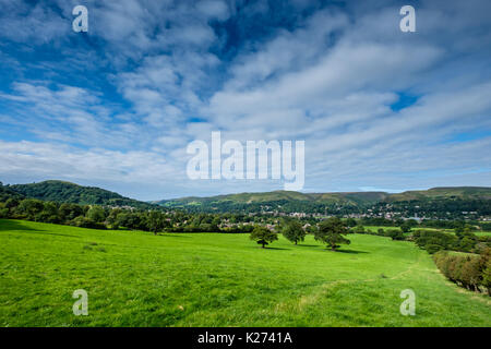 Church Stretton und die Long Mynd, Shropshire, Großbritannien Stockfoto