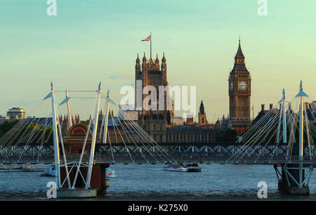 Houses of Parliament und Big Ben, Westminster, London. Stockfoto